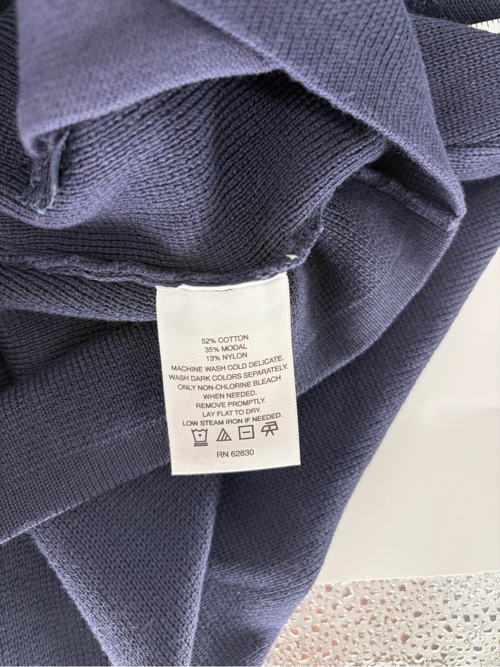 American Airlines by Lands' End Navy Full-Zip Knit Uniform Sweater Zip Pkts M - Picture 9 of 10